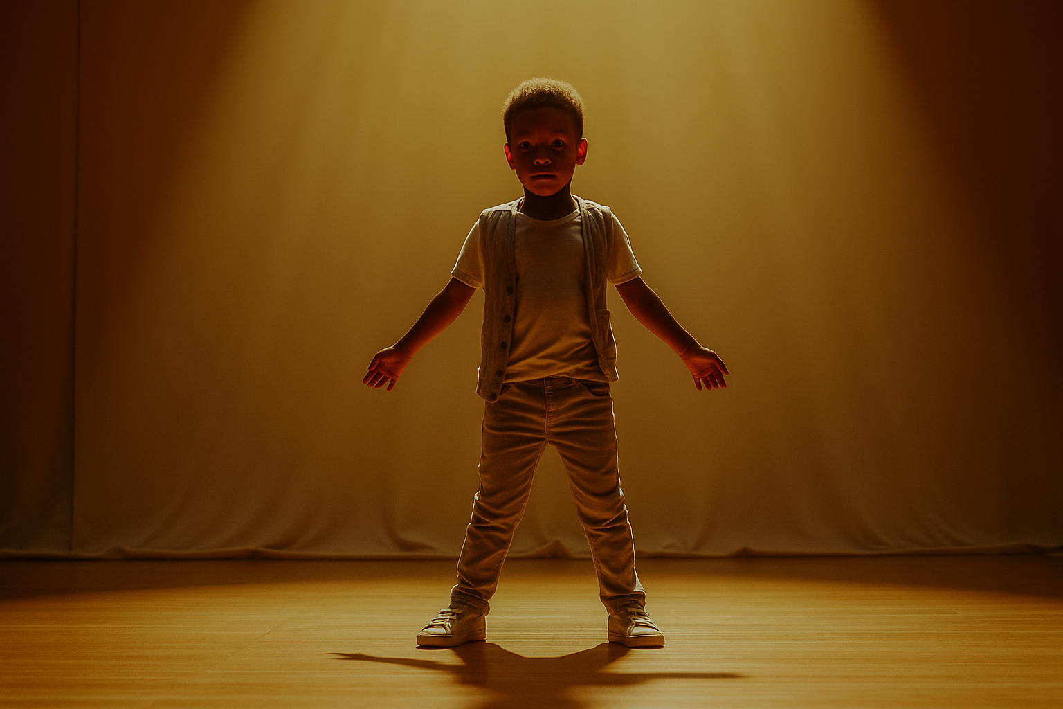 20250731 1450 textless child spotlight remix 01k1fwdx5cegstjd2xg0hyx7r7
